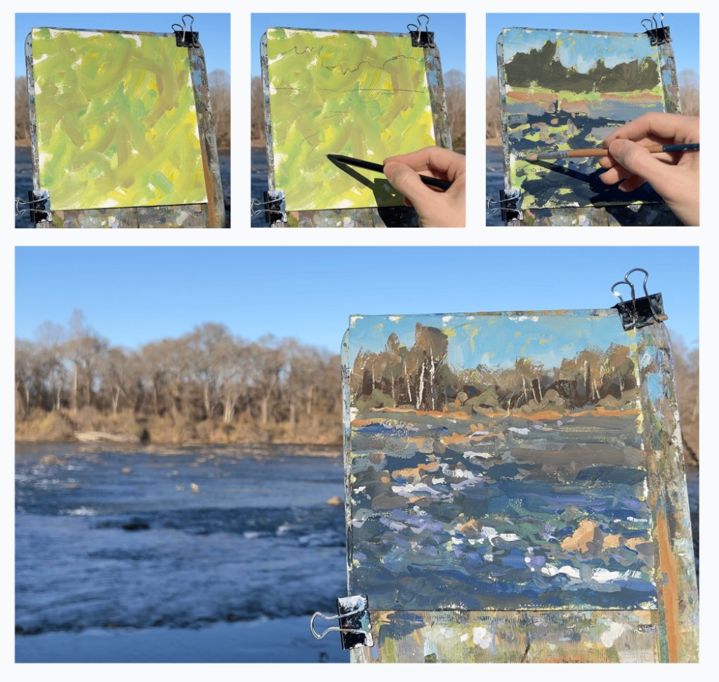 Essence Ground Energy Beneath A Plein Air Painting
